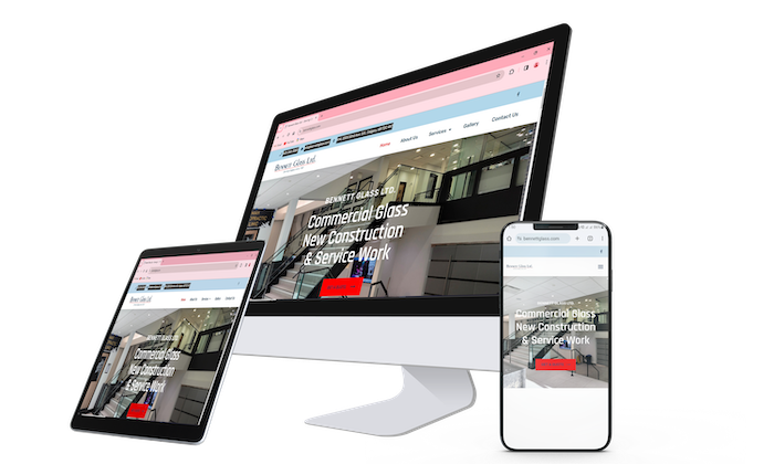 Bennett Glass website design