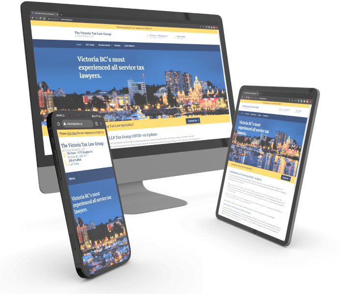 Victoria Tax Law website design