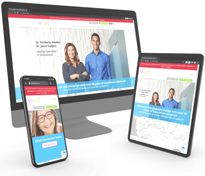 Viva Orthodontics website design